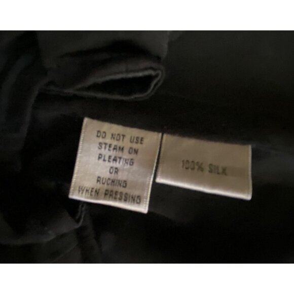 Black & White Polka Dot 100% Silk Cocktail‎ Dress Helen Ainson Size 10 Eighties - Picture 5 of 6